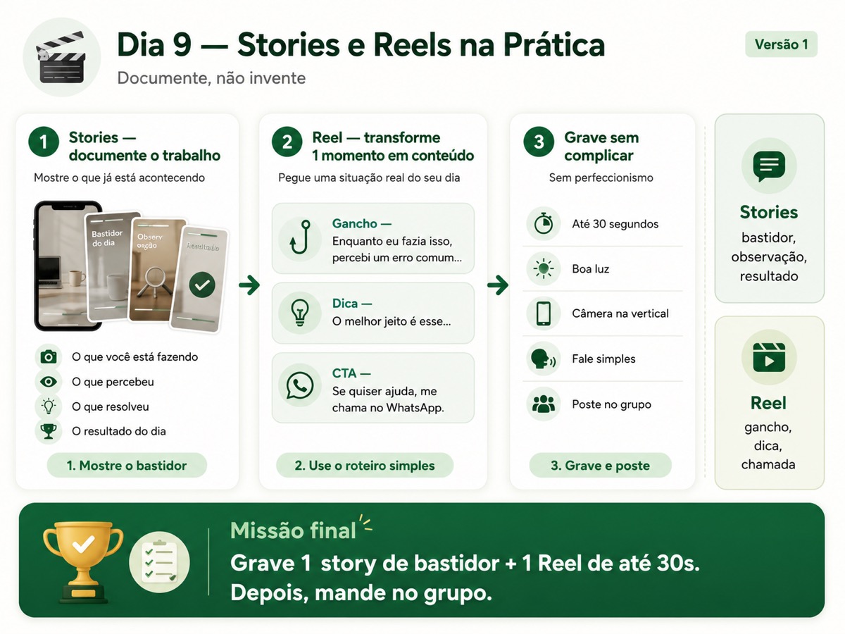 Stories e Reels na prática